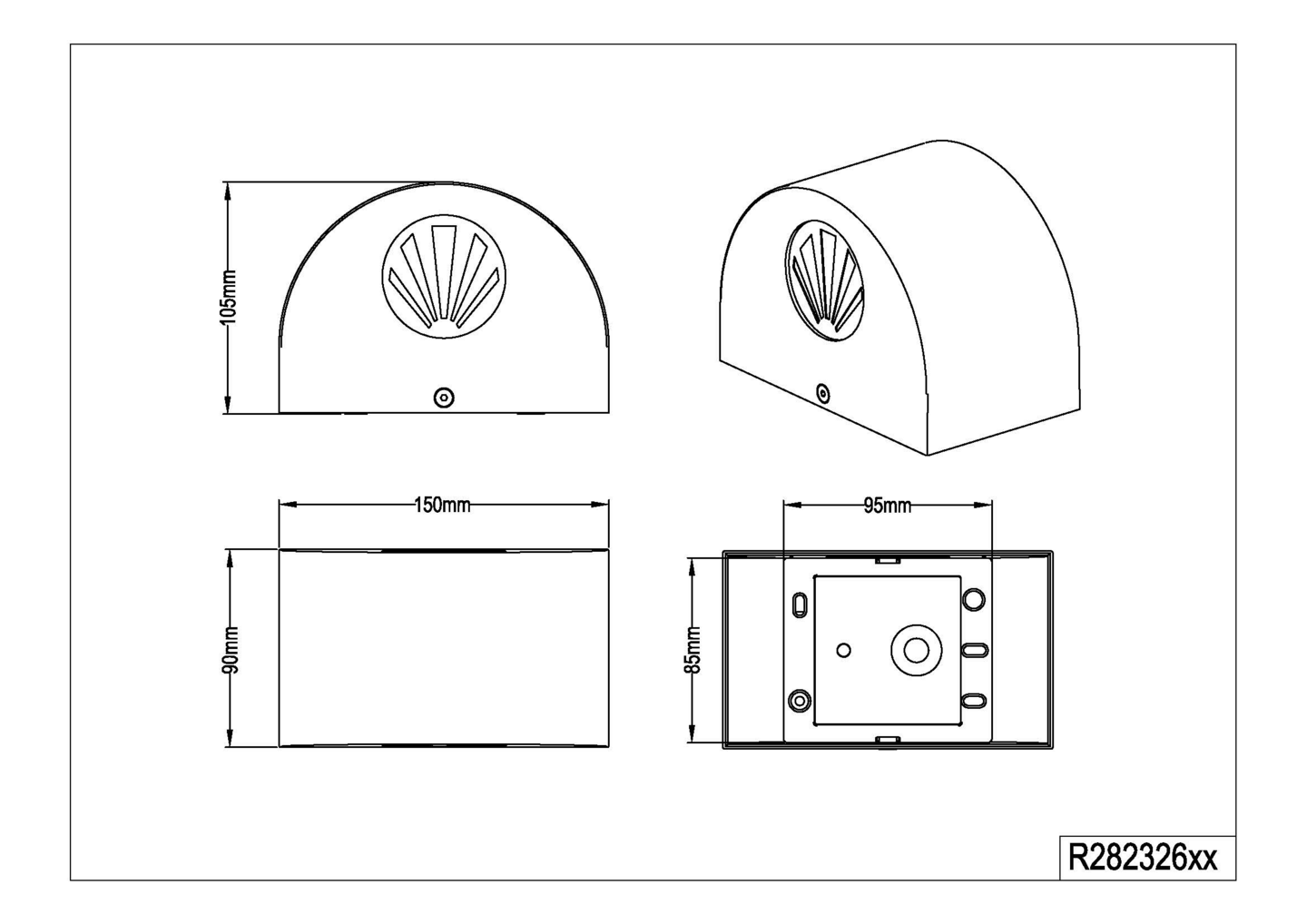 Ulkoseinävalaisin TRIO Rosario led 200lm mattavalkoinen