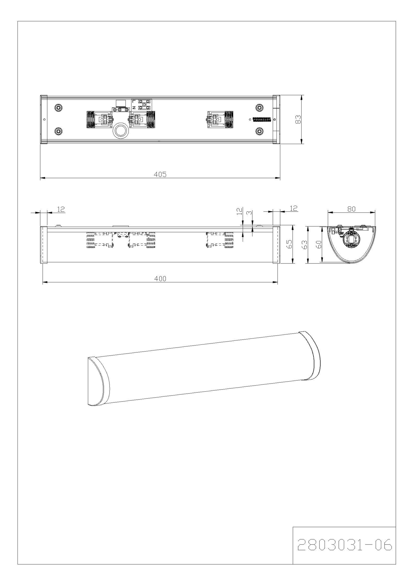 Seinävalaisin TRIO Xavi 3xE14 kromi