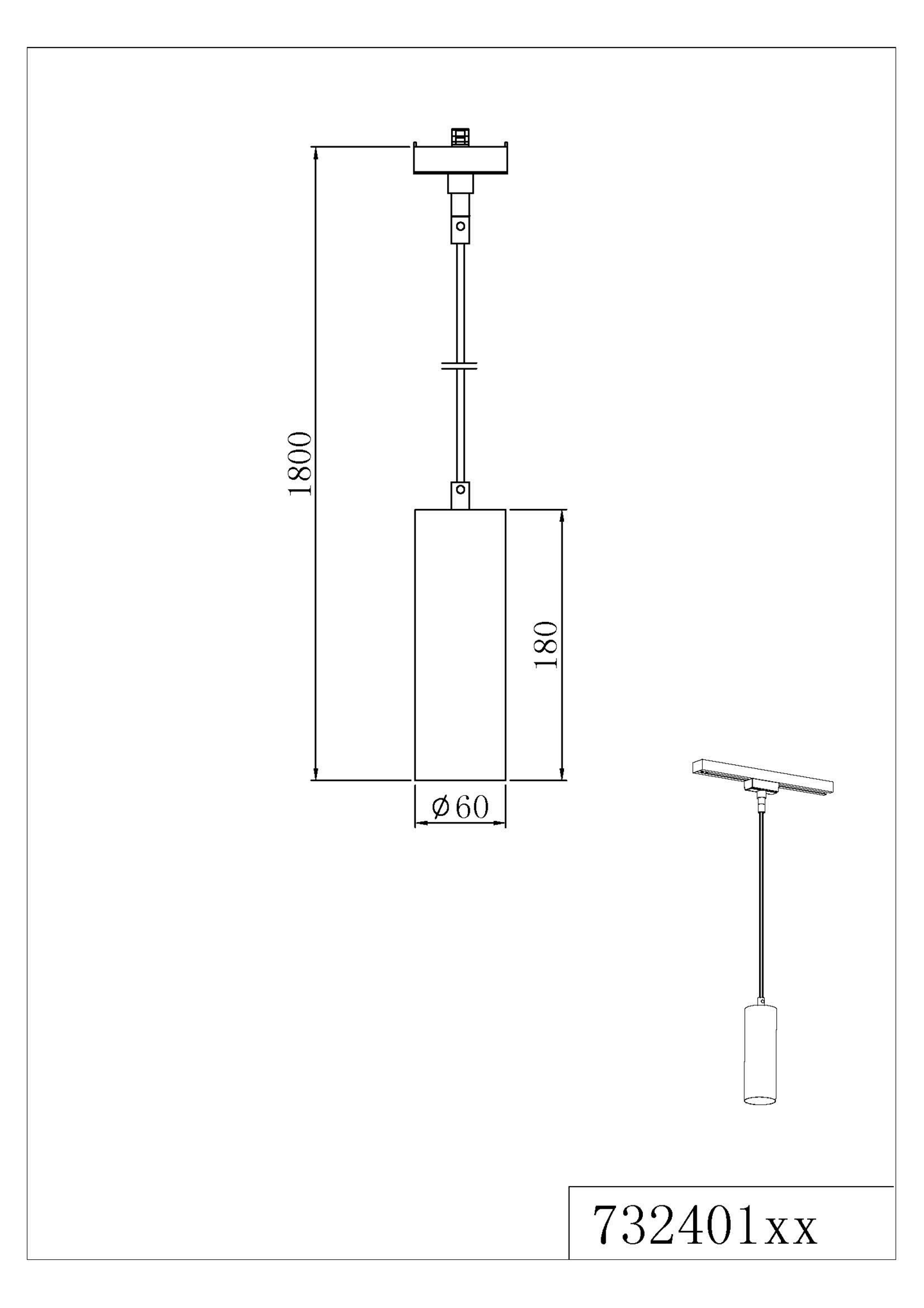 Riippuvalaisin TRIO Duoline Marley GU10 1-osainen mattamessinki