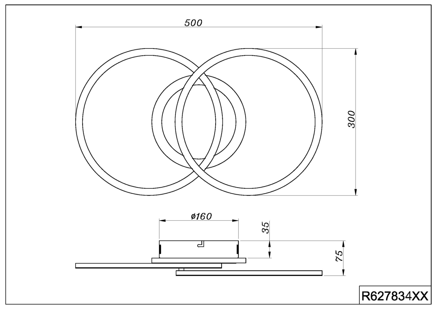 Kattovalaisin TRIO Venida led 3000lm 4000K pyöreä mattavalkoinen