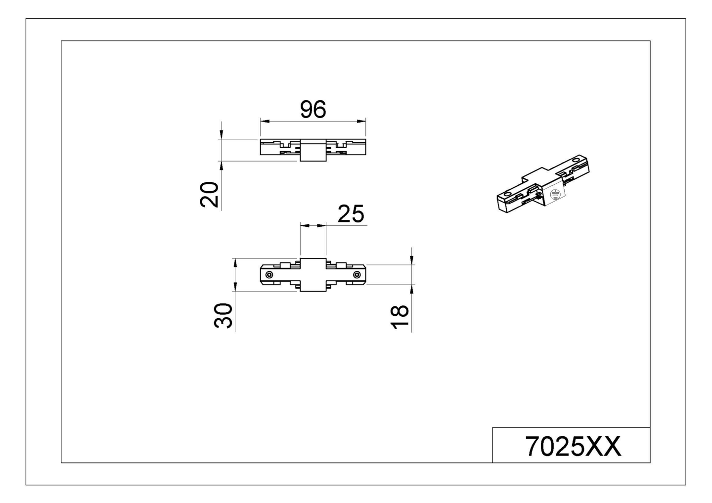 Eristysliitin TRIO Duoline mattavalkoinen
