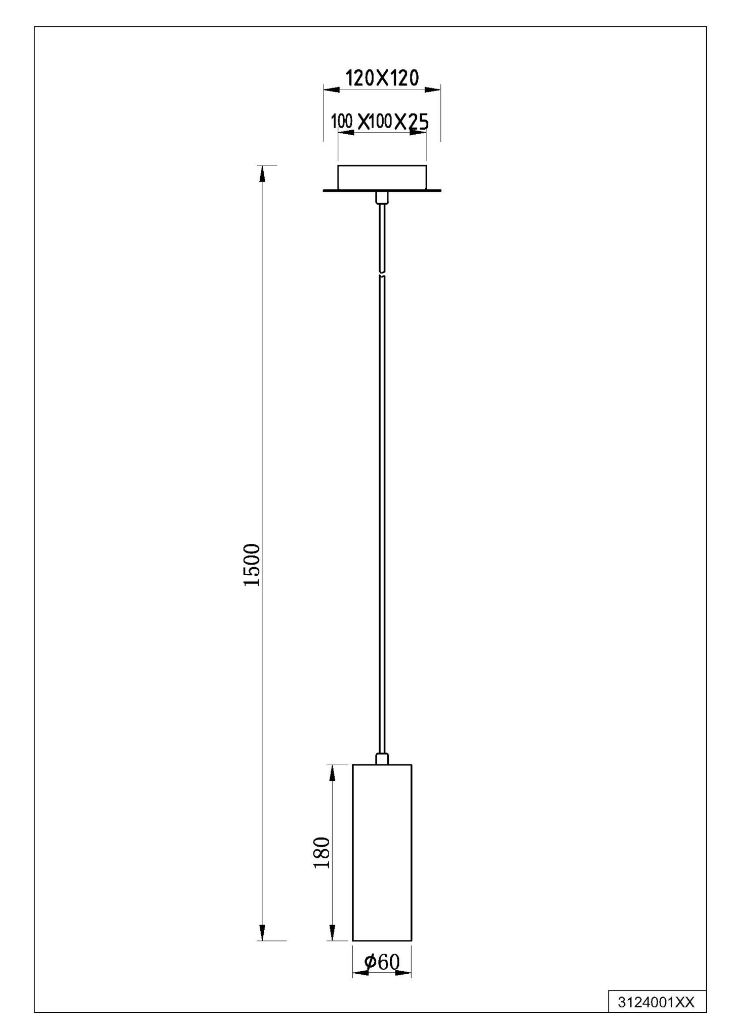 Riippuvalaisin TRIO Marley GU10 1-osainen harjattu teräs