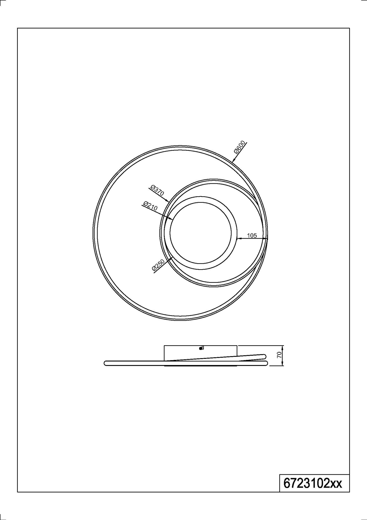 Kattovalaisin TRIO Yava led 6800lm mattamusta