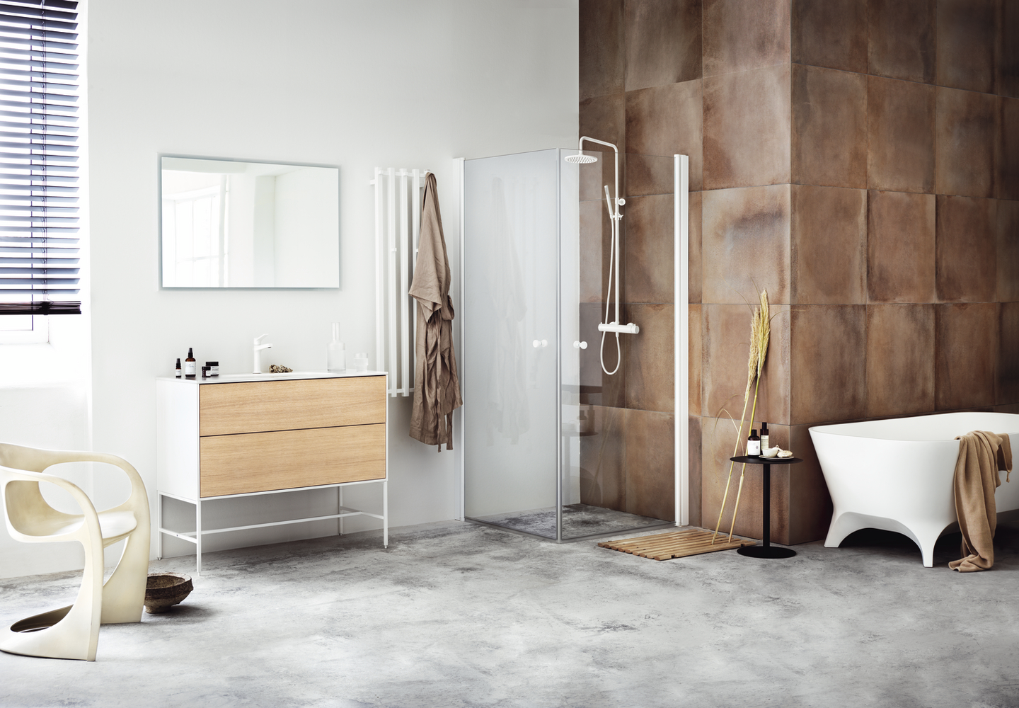 HÖRNDUSCH SVEDBERGS SKOGA RAK ALU BLANK KLARGLAS 90X100X198CM