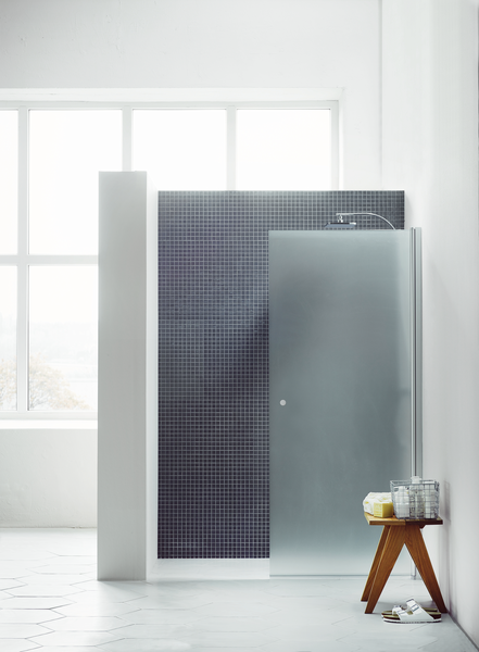 SKÄRMVÄGG SVEDBERGS SKOGA RAK ALU BLANK FROST 52X3X198CM