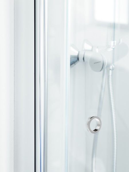 Suihkukulma Svedbergs Skoga suora 80x80x198 matta/kirkas lasi rengasvedin