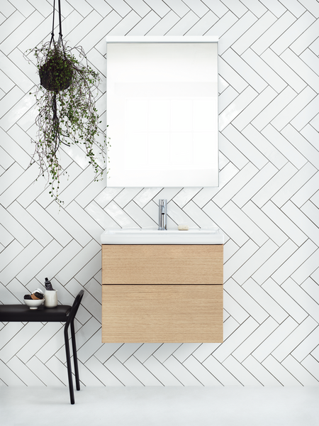 TVÄTTSTÄLLSSKÅP SVEDBERGS FORMA BLOND EK 2LÅD B1 ECLEAN 80X45X50CM