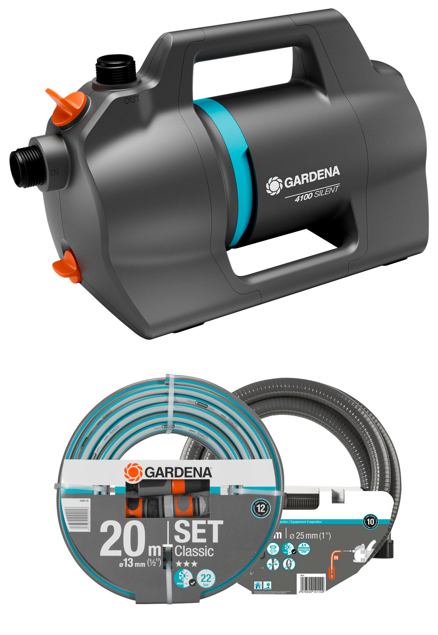 Puutarhapumppu 4100 Silent -sarja Gardena 09051-20