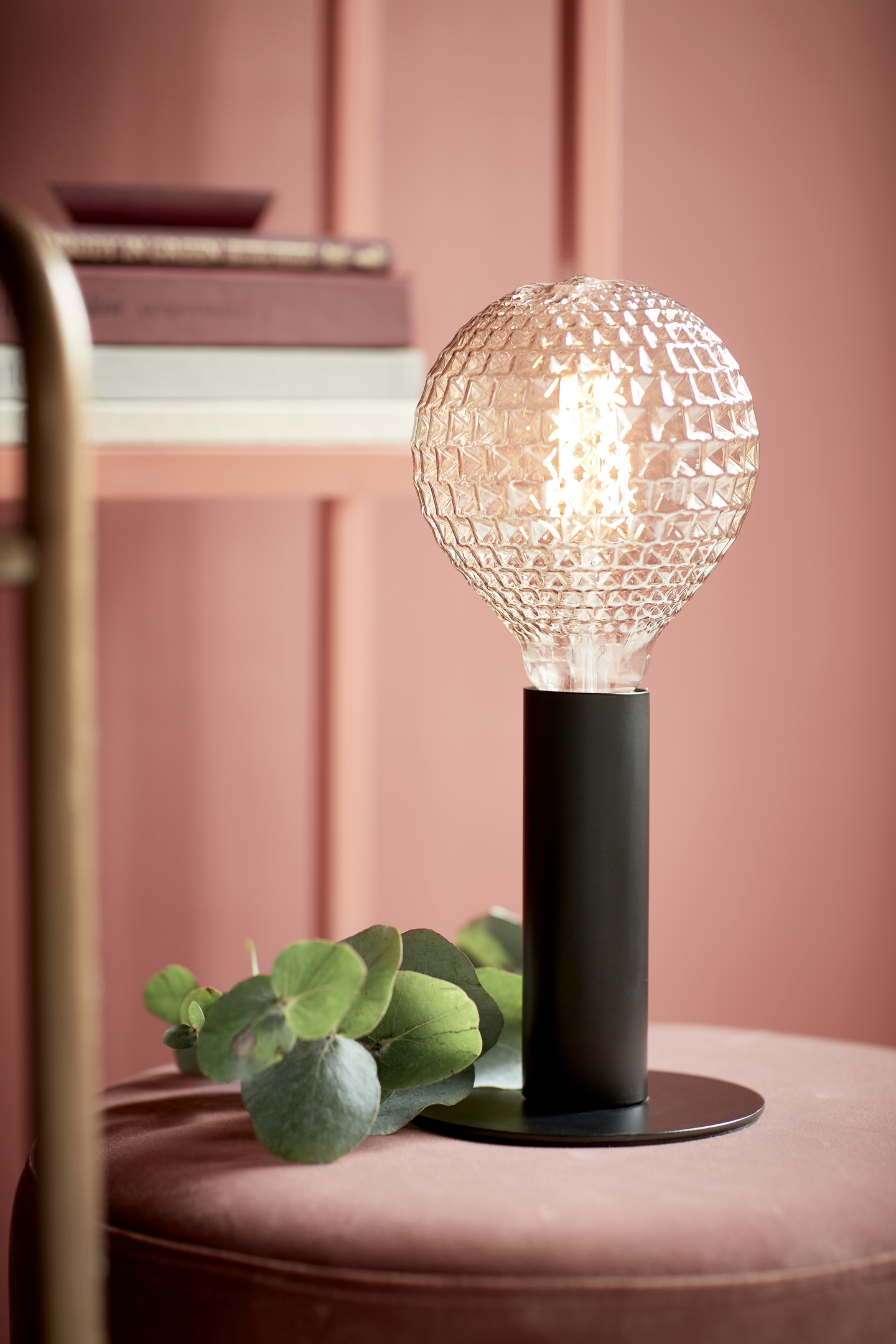 Pöytävalaisin Nordlux Dean E27 musta