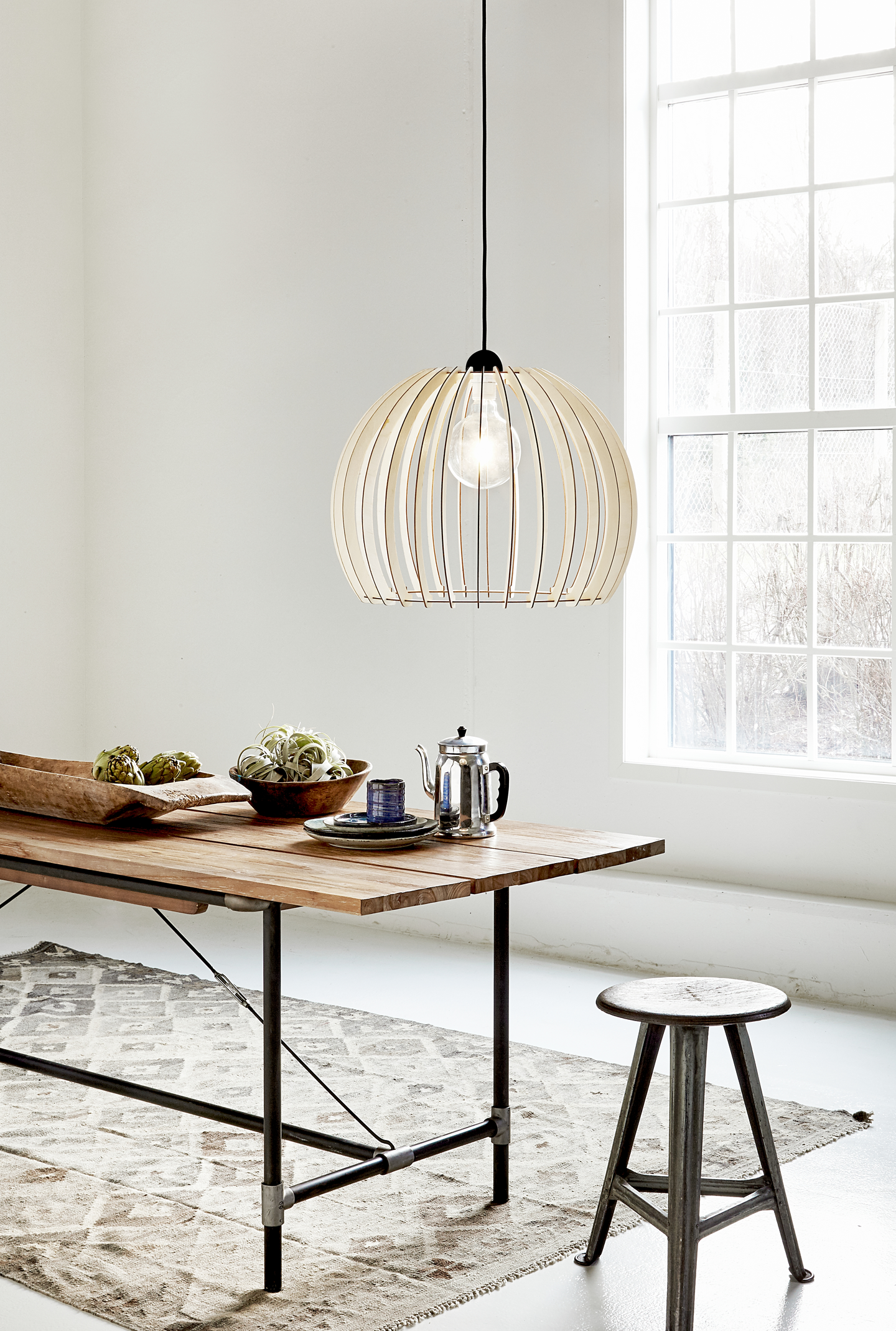 Riippuvalaisin Nordlux Chino E27 400mm vaalea puu