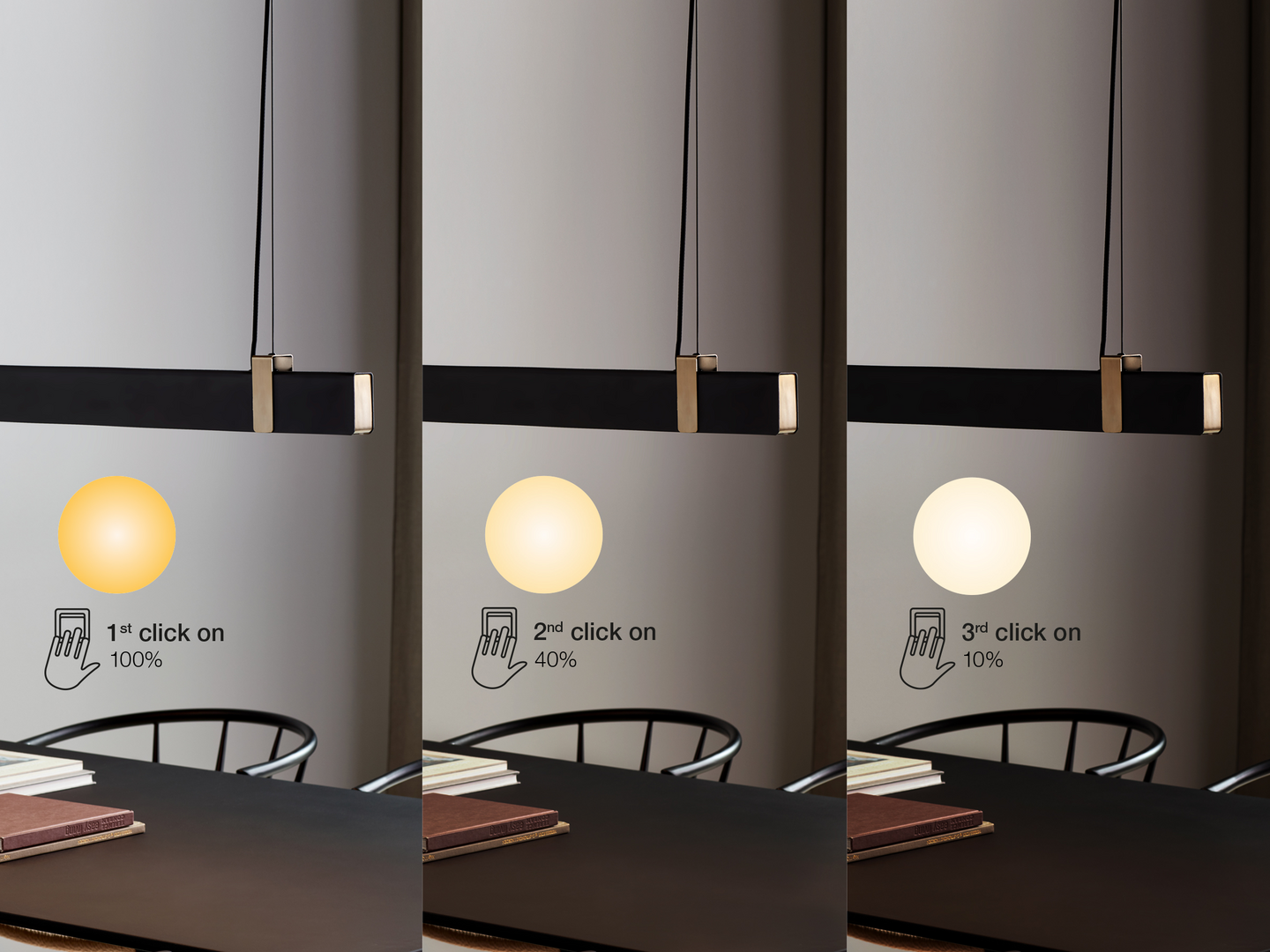 Riippuvalaisin Nordlux Lilt 27W 2000lm 2700K harjattu teräs