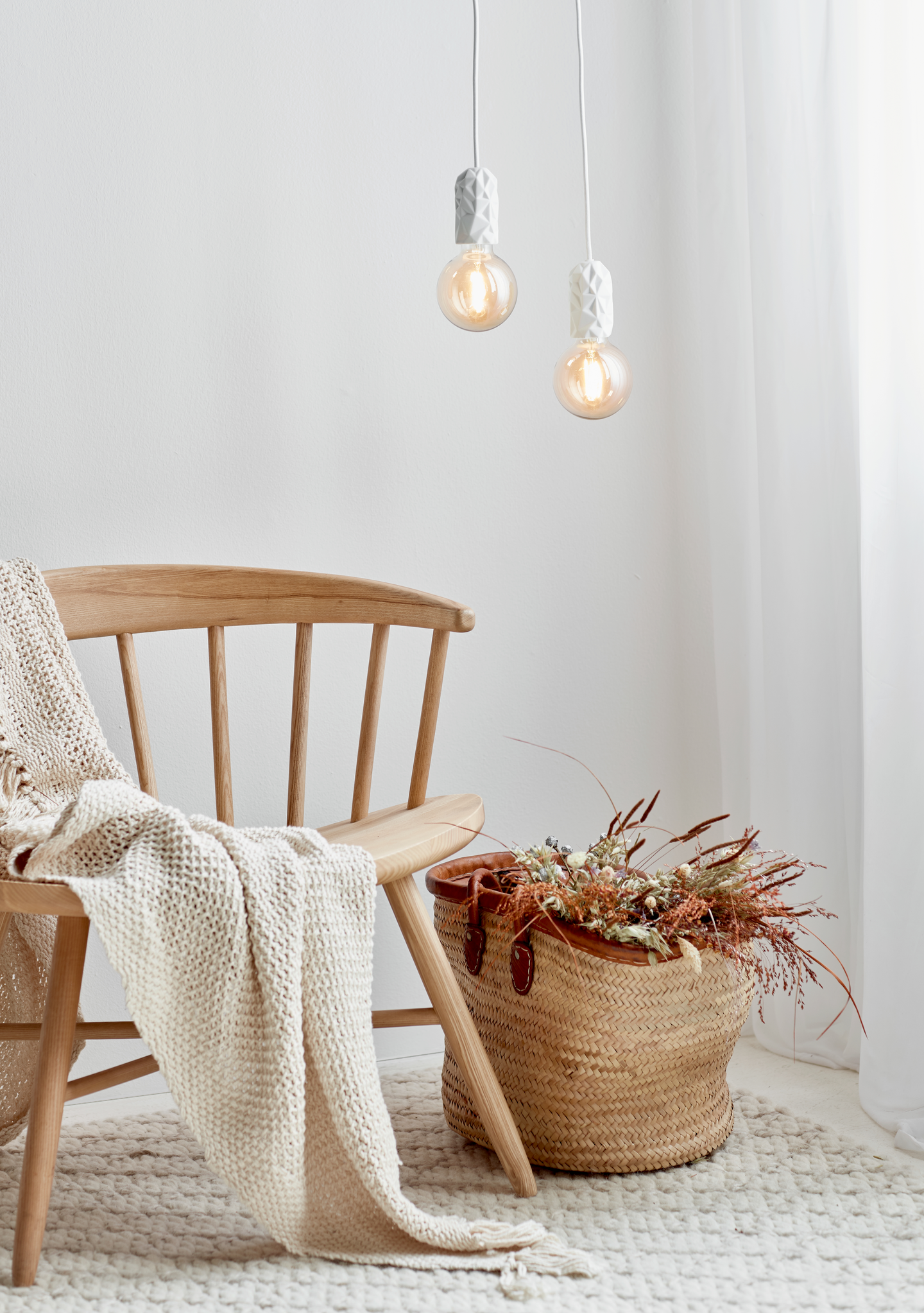 Riippuvalaisin Nordlux Hang E27 valkoinen