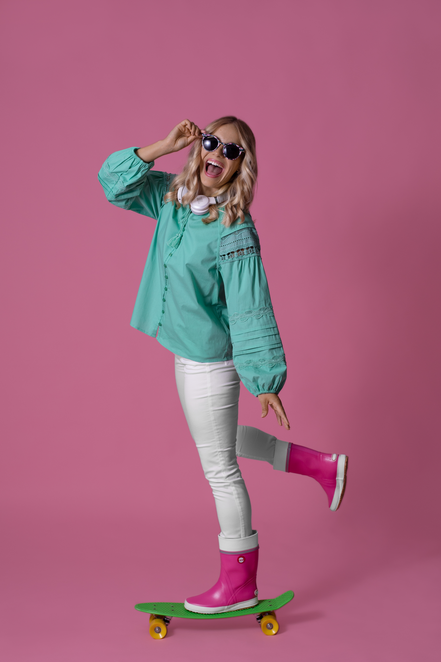 Kumisaappaat Nokian Hai pinkki