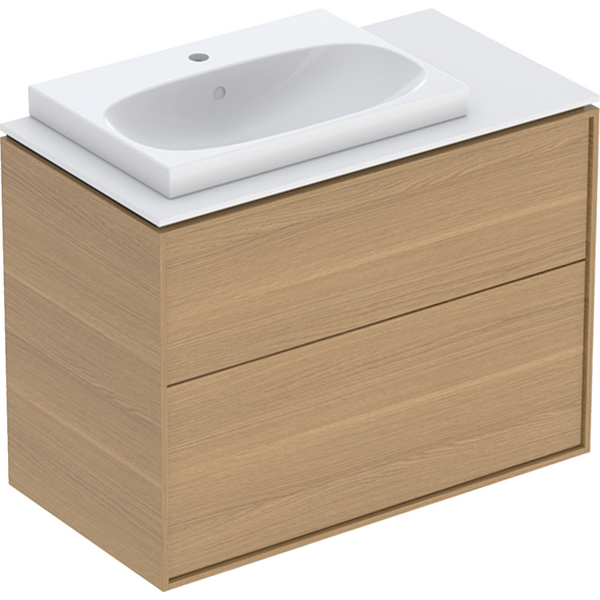 Allaskaappipaketti IDO Sense Art 88,8cm laskutaso oikea laatikoilla tammi