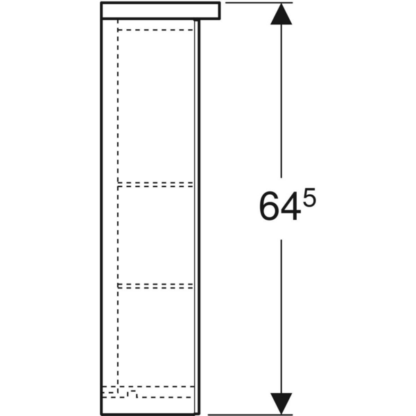Peilikaappi IDO Glow Square oikea L60xS18,5xK64,5cm valkoinen