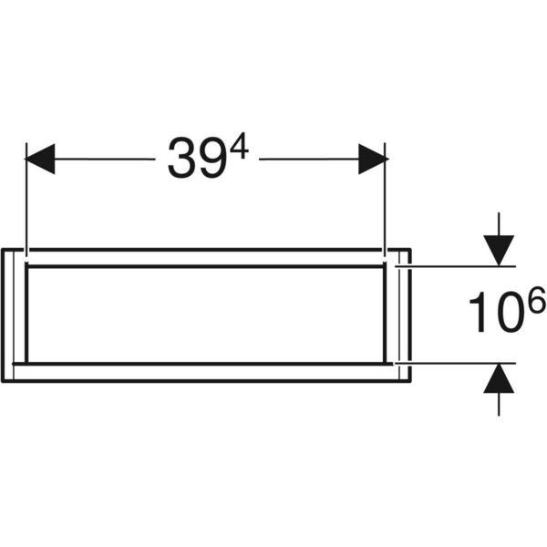 Seinäkaappi IDO Sense Art L45xK70xS15cm pähkinä