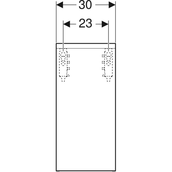 Seinäkaappi IDO Glow Square L30xS18,5xK64,5cm vetimellä valkoinen