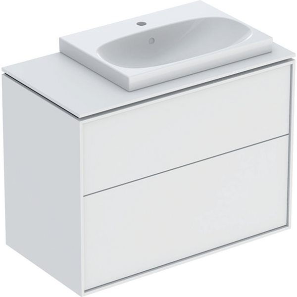 Allaskaappipaketti IDO Sense Art 88,8cm laskutaso vasen laatikoilla valkoinen