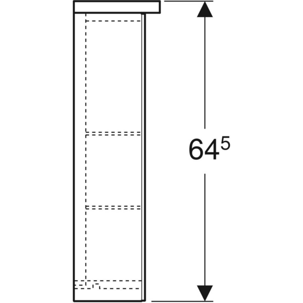 Peilikaappi IDO Glow Square L90xS18,5xK64,5cm NCS