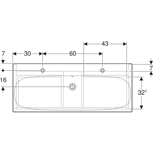 Allaskaappipaketti IDO Sense Art 120cm neljällä laatikolla laava