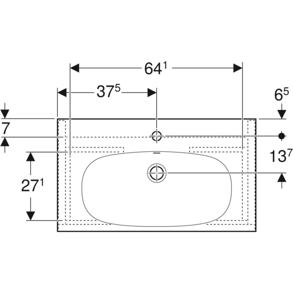 Allaskaappipaketti IDO Sense Art 75cm laatikoilla compact tammi