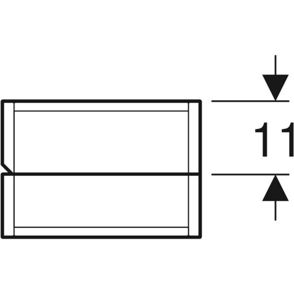 Korkeakaappi IDO Glow Square 32cm ovella ja peilillä vasen valkoinen