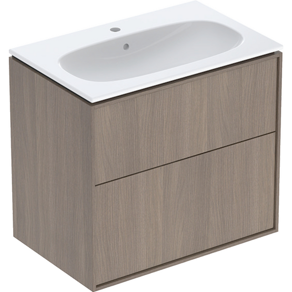 Allaskaappipaketti IDO Sense Art 75cm slim design laatikoilla pähkinä