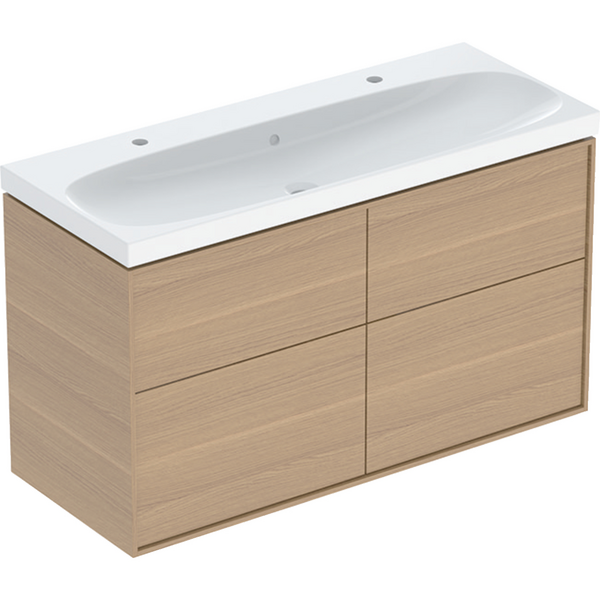 Allaskaappipaketti IDO Sense Art 120cm neljällä laatikolla tammi