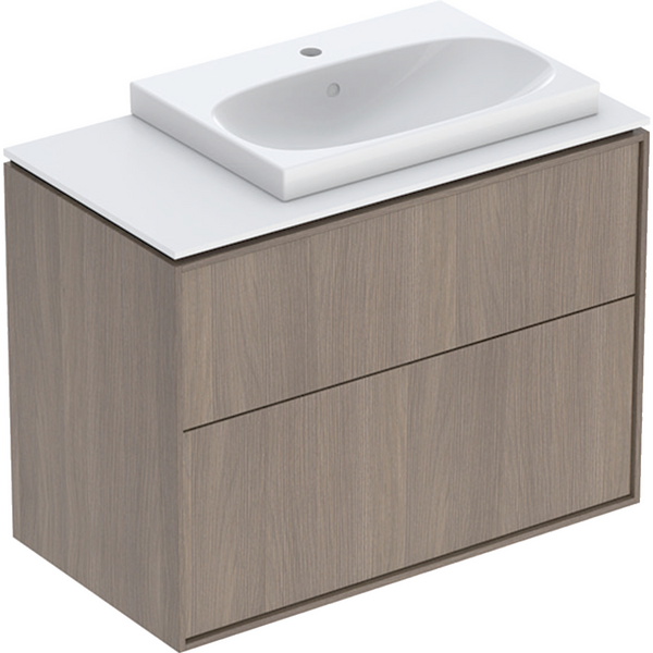 Allaskaappipaketti IDO Sense Art 88,8cm laskutaso vasen laatikoilla pähkinä