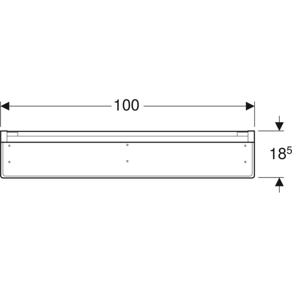 Peilikaappi IDO Glow Square L100xS18,5xK64,5cm NCS
