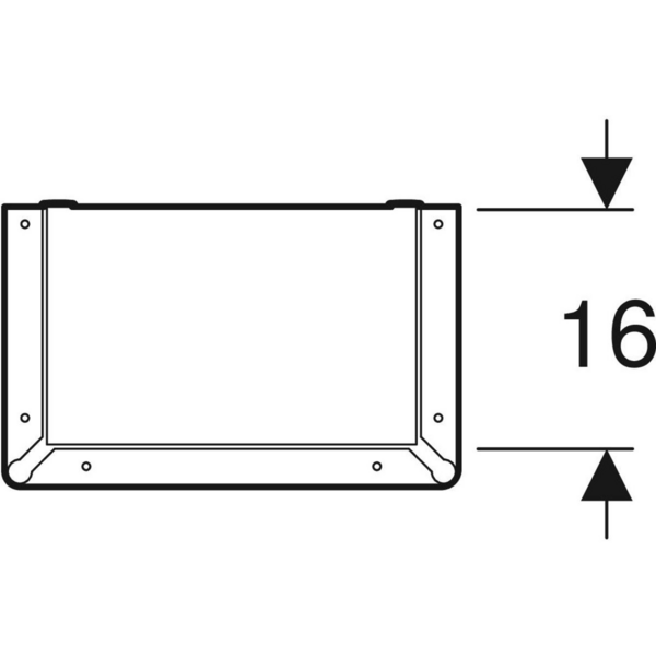 Seinäkaappi IDO Glow Square L30xS18,5xK64,5cm vetimellä valkoinen