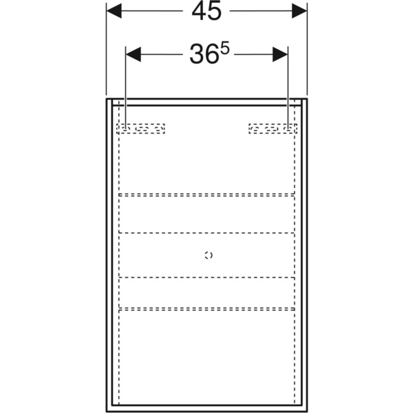 Seinäkaappi IDO Sense Art L45xK70xS15cm valkoinen