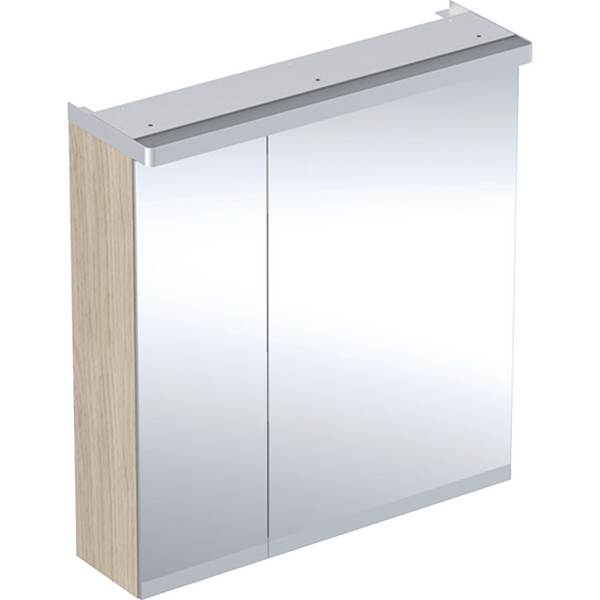 Peilikaappi IDO Glow Square vasen L60xS18,5xK64,5cm tammi