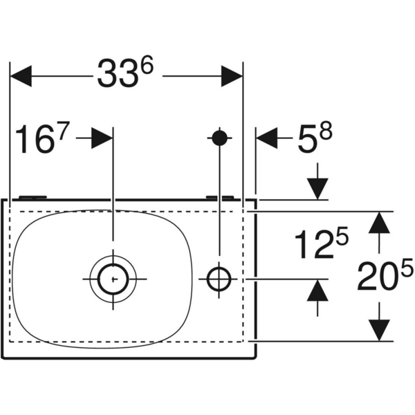 Allaskaappipaketti IDO Sense Art 40cm yhdellä ovella compact valkoinen