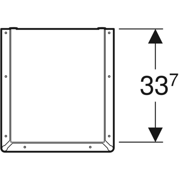 Korkeakaappi IDO Glow Square 33cm kahdella ovella ja vetimillä NCS