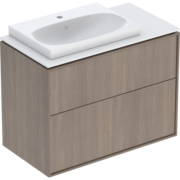 Allaskaappipaketti IDO Sense Art 88,8cm laskutaso oikea laatikoilla pähkinä