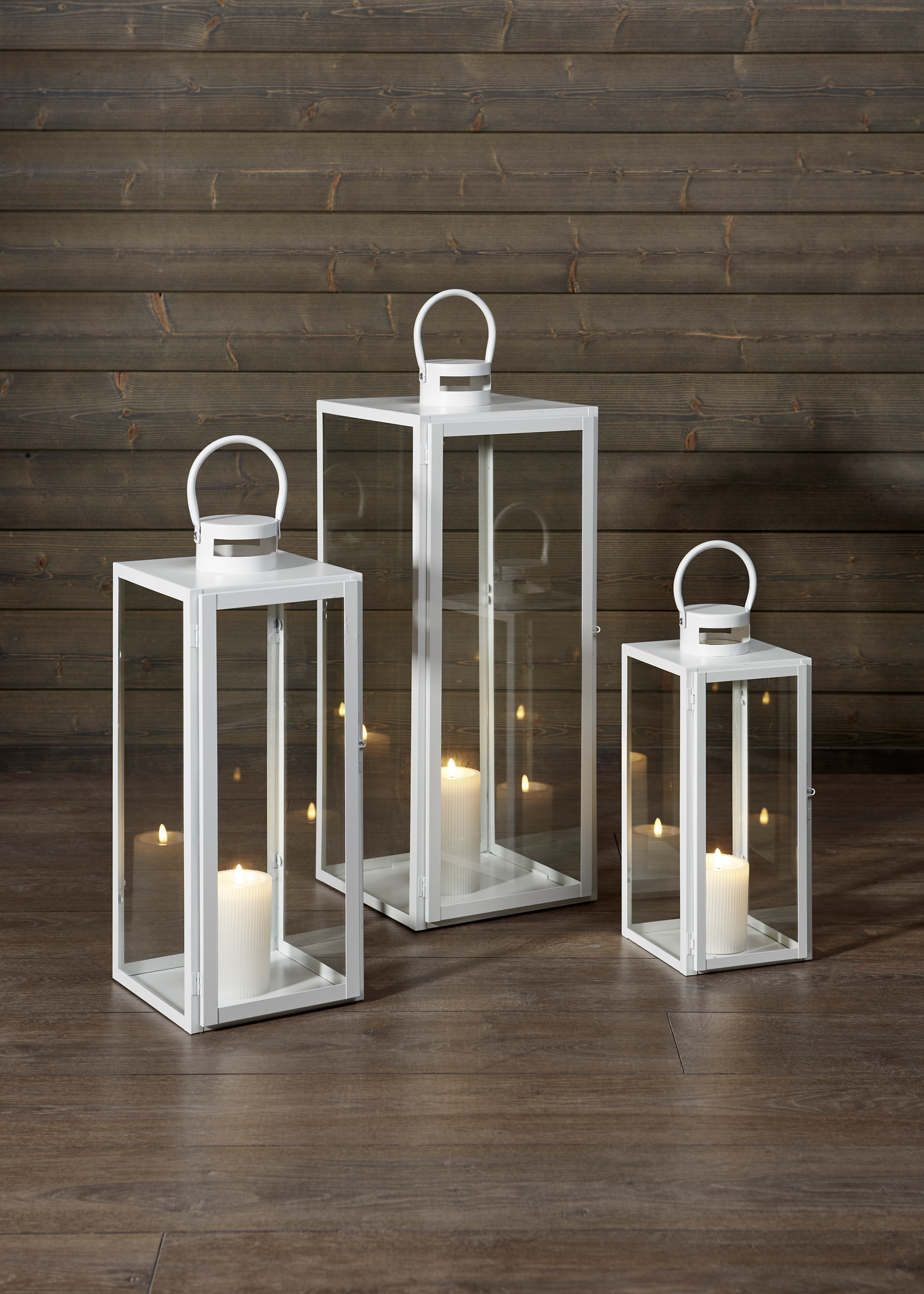 Lyhty Cello metalli mattavalkoinen 54,5cm L