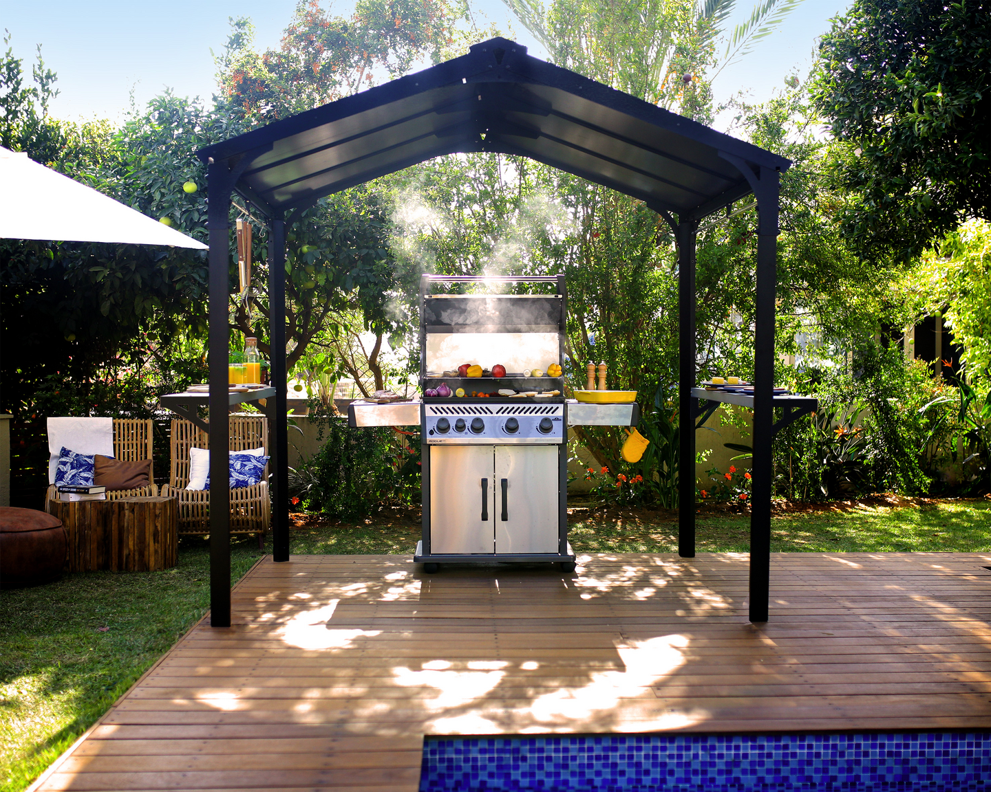 Palram - Canopia Austin grillikatos 224 x 181 cm