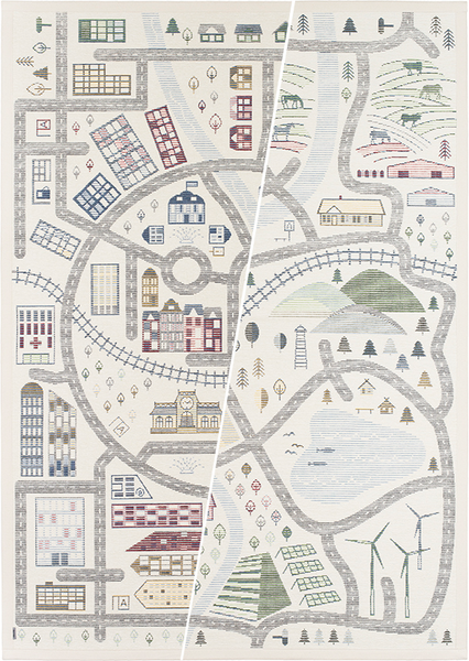 Matto Narma Ulejoe 100x160cm kaksipuolinen valkoinen