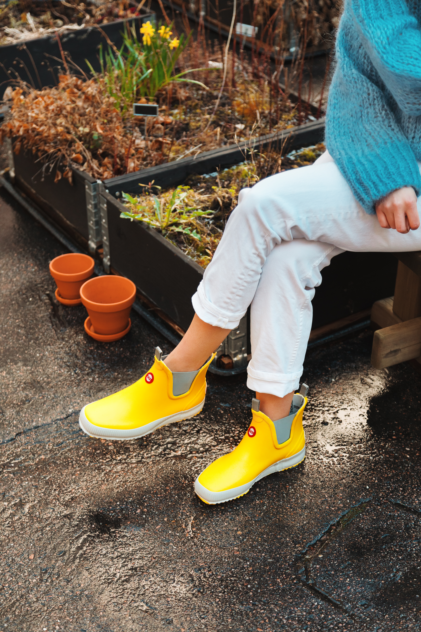 Kumisaappaat Nokian Hai Low keltainen