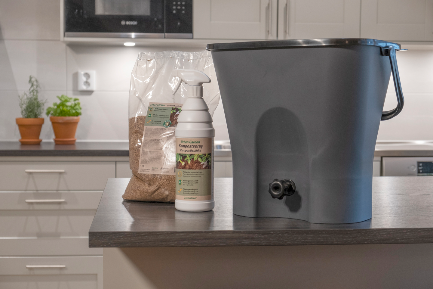 Keittiökomposti GreenLine Urban Garden 2.0