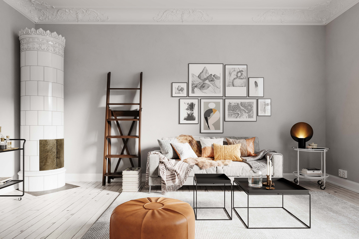 Pöytävalaisin By Rydéns Colby XL musta