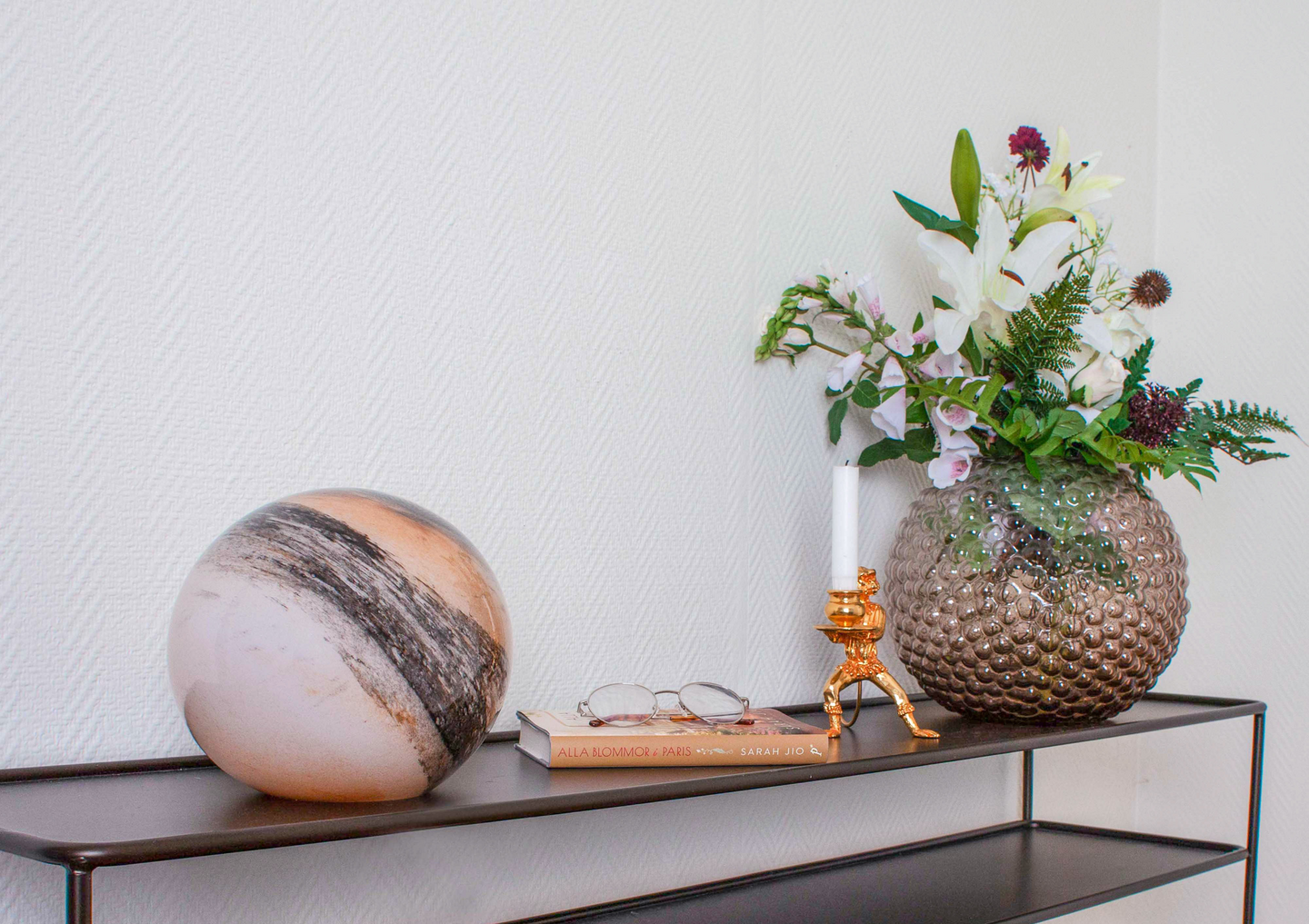 Pöytävalaisin By Rydéns Mira luonnonvärinen