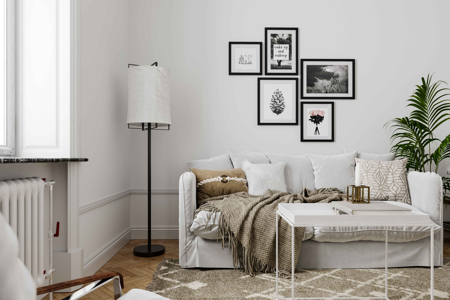 Lattiavalaisin By Rydéns Softy valkoinen