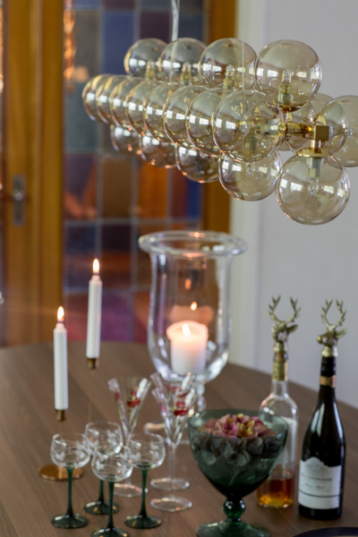 Riippuvalaisin By Rydéns Splendor Bar kullattu