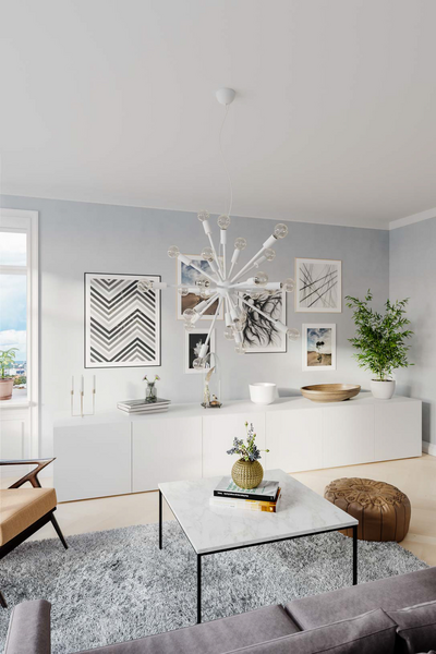 Riippuvalaisin By Rydéns Leo hiekanvalkoinen