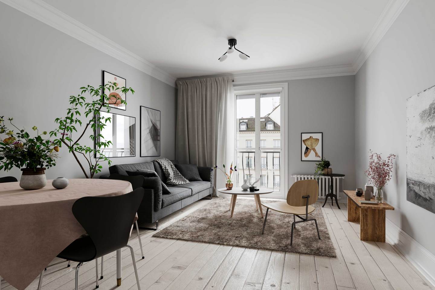 Plafondi By Rydéns Imperia 60cm musta