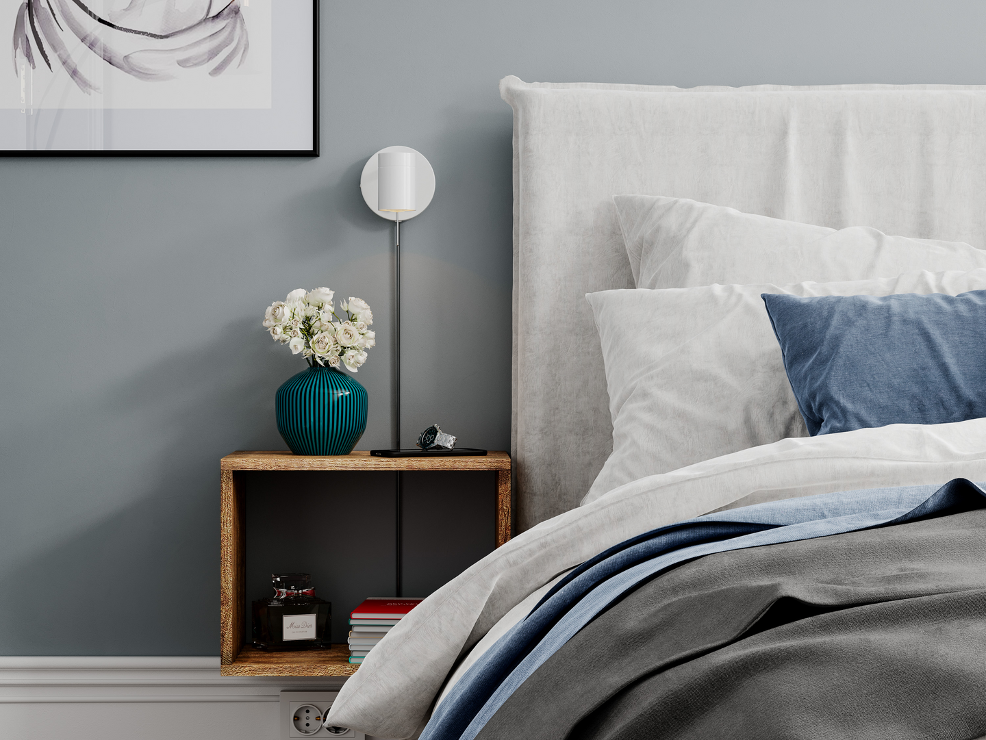 Seinävalaisin By Rydéns Correct 1-osainen mattavalkoinen