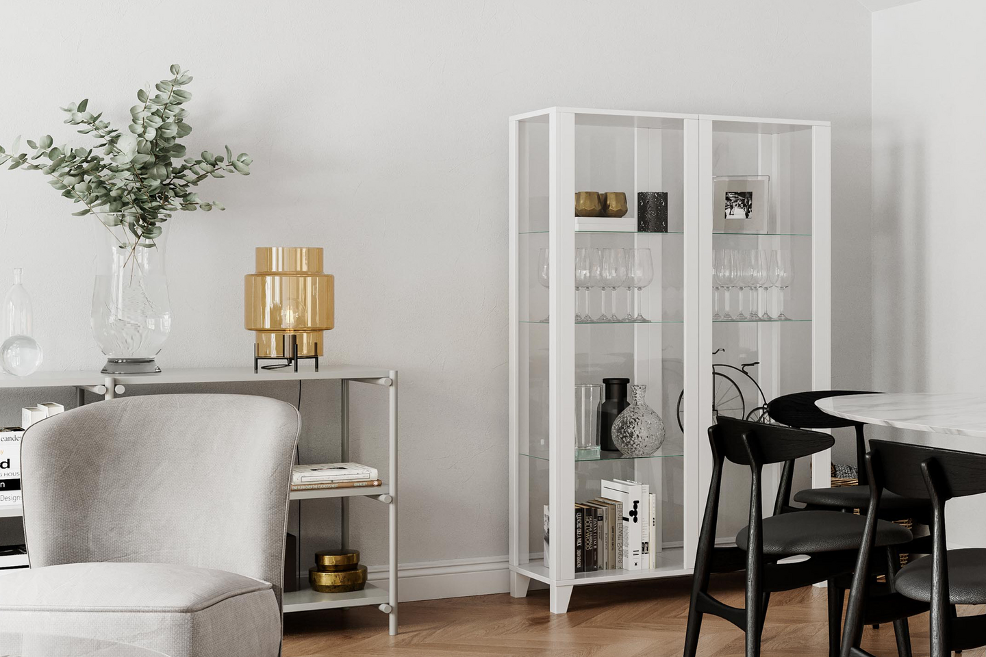 Pöytävalaisin Sessak Ebbot 37cm amber