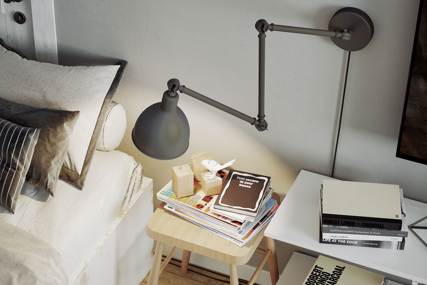 Seinävalaisin By Rydéns Bazar hiekanharmaa